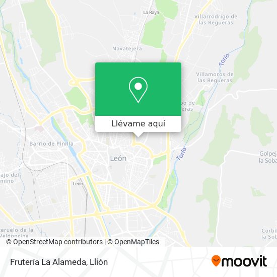 Mapa Frutería La Alameda