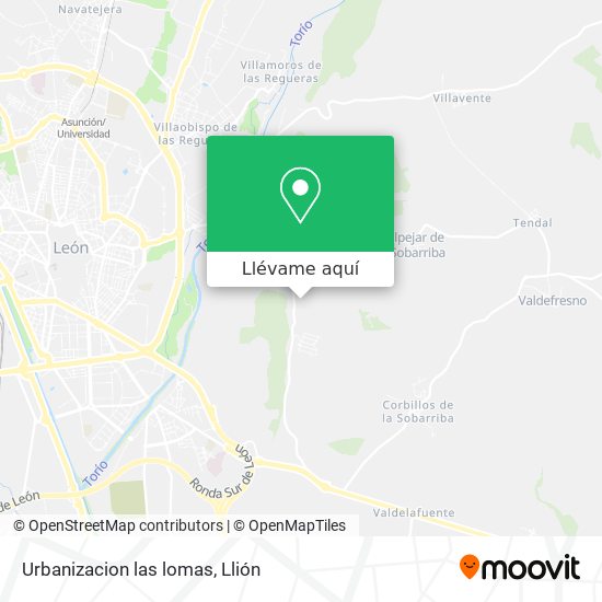 Mapa Urbanizacion las lomas