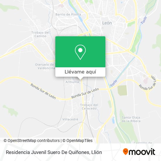 Mapa Residencia Juvenil Suero De Quiñones