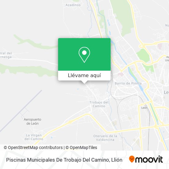 Mapa Piscinas Municipales De Trobajo Del Camino