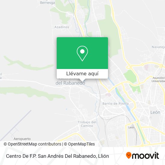 Mapa Centro De F.P. San Andrés Del Rabanedo