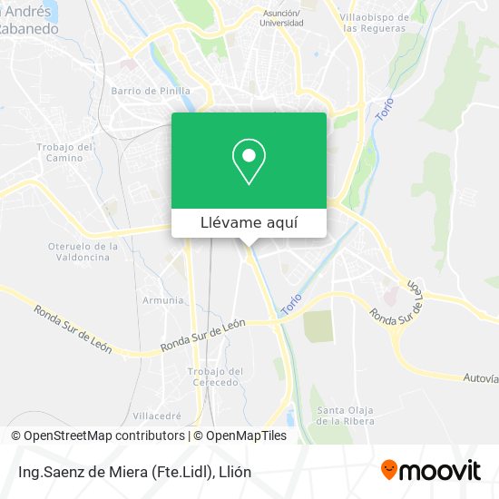 Mapa Ing.Saenz de Miera (Fte.Lidl)