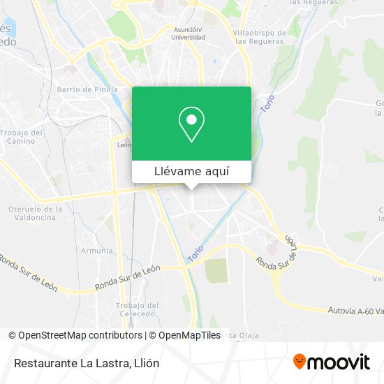 Mapa Restaurante La Lastra