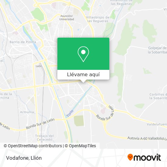 Mapa Vodafone