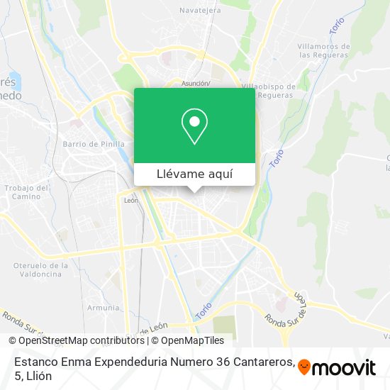 Mapa Estanco Enma Expendeduria Numero 36 Cantareros, 5
