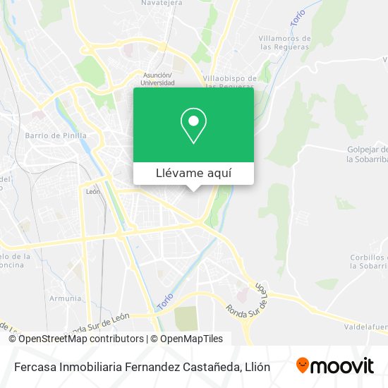 Mapa Fercasa Inmobiliaria Fernandez Castañeda