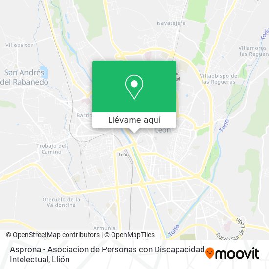 Mapa Asprona - Asociacion de Personas con Discapacidad Intelectual