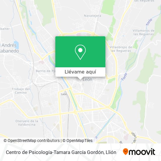 Mapa Centro de Psicología-Tamara García Gordón