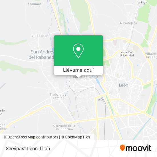 Mapa Servipast Leon
