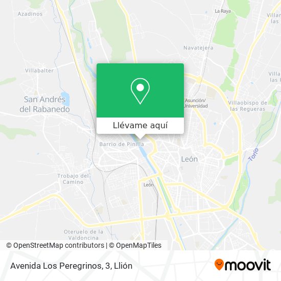 Mapa Avenida Los Peregrinos, 3