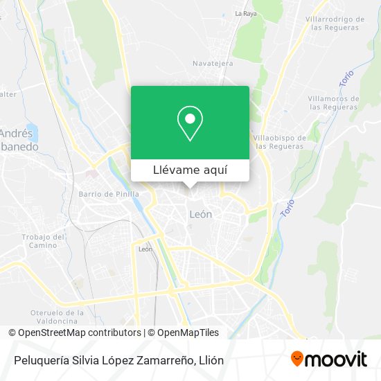 Mapa Peluquería Silvia López Zamarreño
