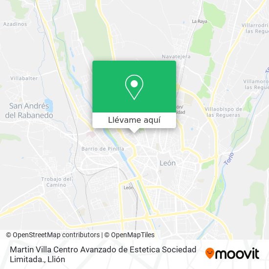 Mapa Martin Villa Centro Avanzado de Estetica Sociedad Limitada.