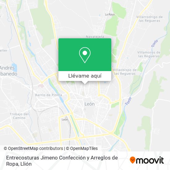 Mapa Entrecosturas Jimeno Confección y Arreglos de Ropa