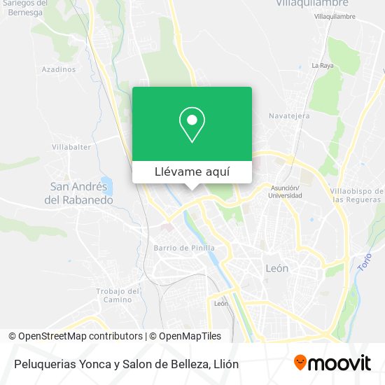 Mapa Peluquerias Yonca y Salon de Belleza