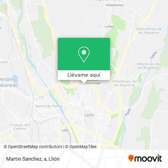 Mapa Martin Sanchez, a