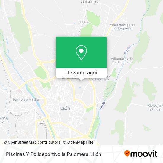 Mapa Piscinas Y Polideportivo la Palomera