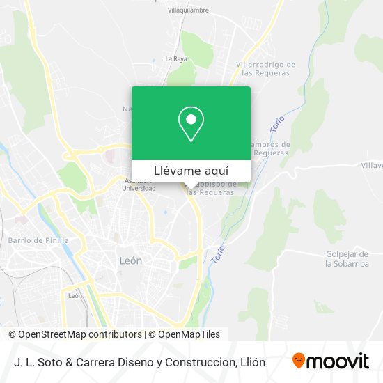 Mapa J. L. Soto & Carrera Diseno y Construccion