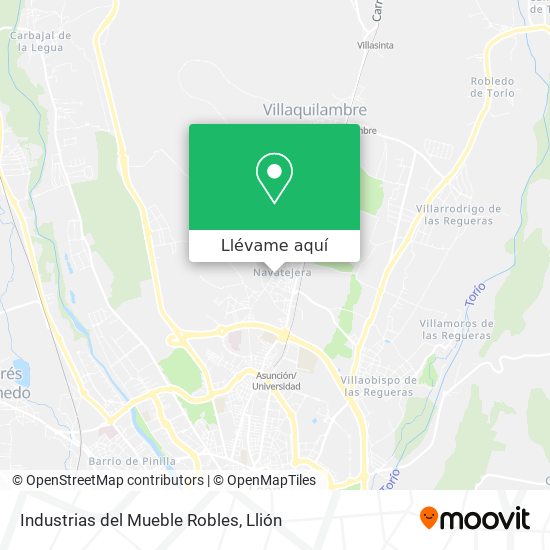 Mapa Industrias del Mueble Robles