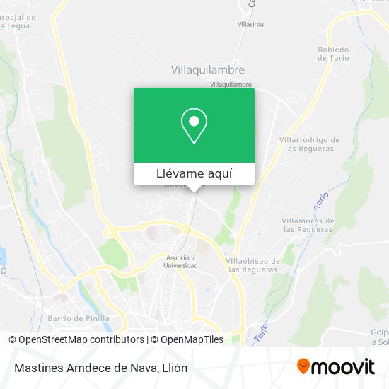 Mapa Mastines Amdece de Nava