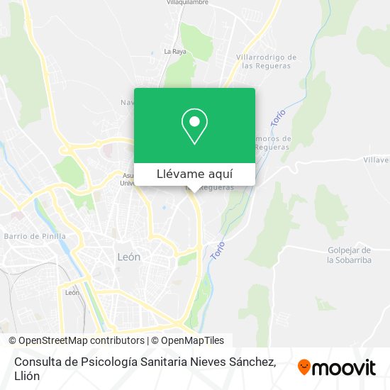 Mapa Consulta de Psicología Sanitaria Nieves Sánchez