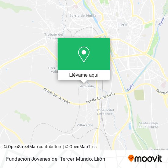 Mapa Fundacion Jovenes del Tercer Mundo