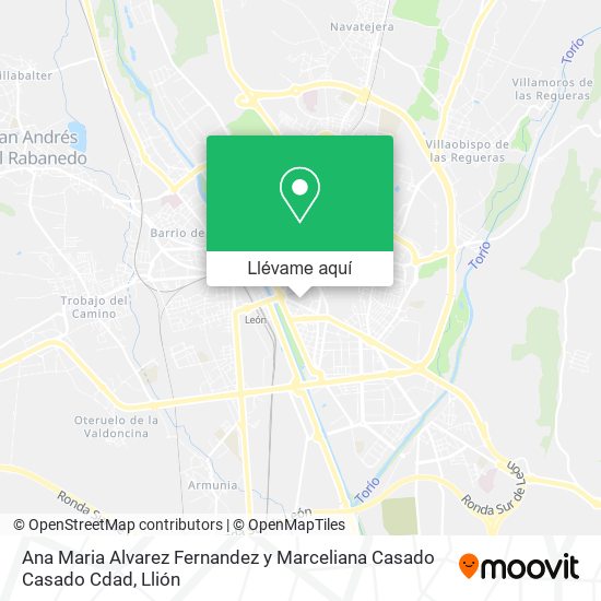Mapa Ana Maria Alvarez Fernandez y Marceliana Casado Casado Cdad
