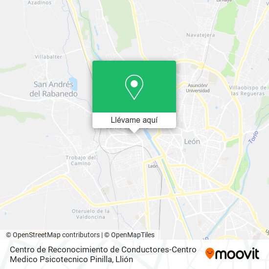 Mapa Centro de Reconocimiento de Conductores-Centro Medico Psicotecnico Pinilla