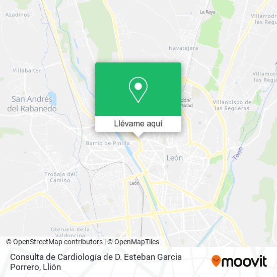 Mapa Consulta de Cardiología de D. Esteban Garcia Porrero