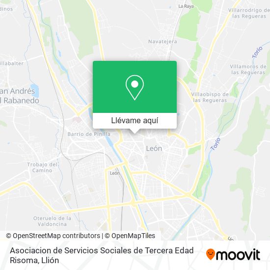 Mapa Asociacion de Servicios Sociales de Tercera Edad Risoma