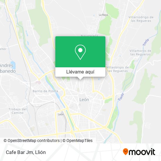 Mapa Cafe Bar Jm