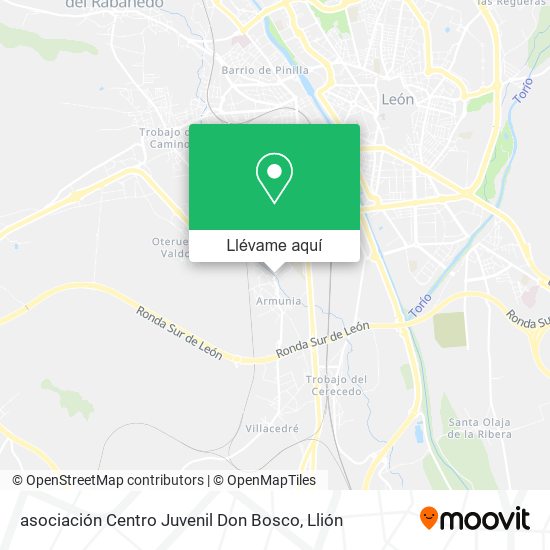 Mapa asociación Centro Juvenil Don Bosco