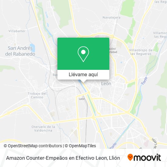Mapa Amazon Counter-Empeãos en Efectivo Leon