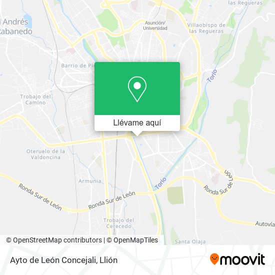 Mapa Ayto de León Concejali