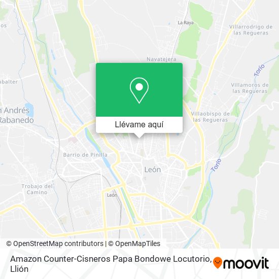Mapa Amazon Counter-Cisneros Papa Bondowe Locutorio