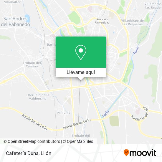 Mapa Cafetería Duna