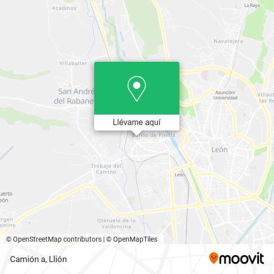 Mapa Camión a