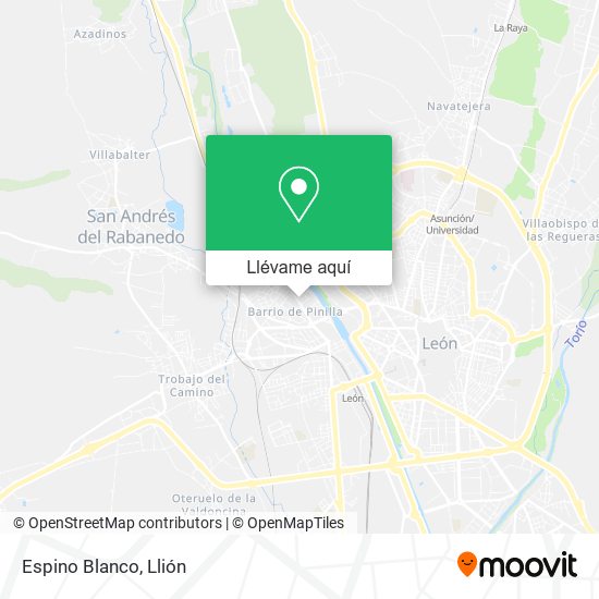 Mapa Espino Blanco