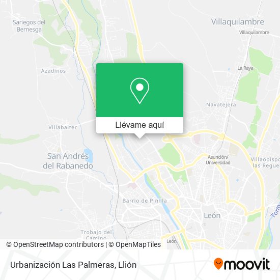 Mapa Urbanización Las Palmeras