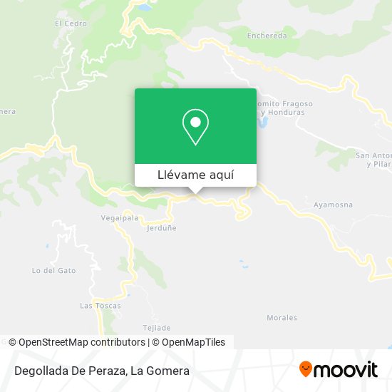 Mapa Degollada De Peraza