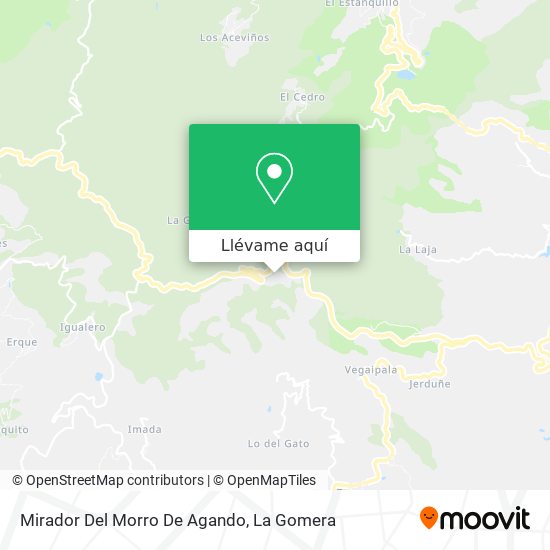 Mapa Mirador Del Morro De Agando