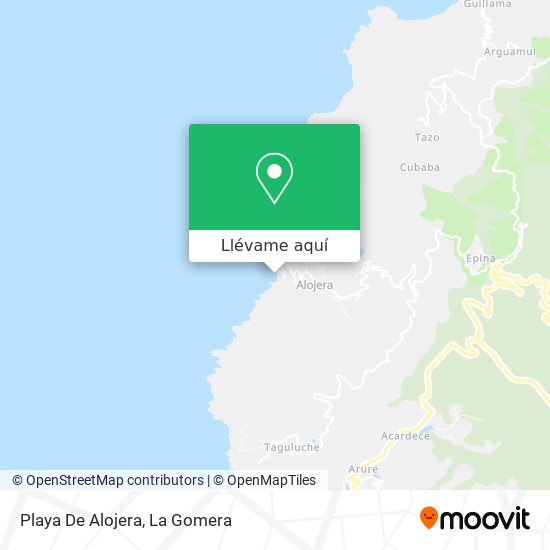 Mapa Playa De Alojera