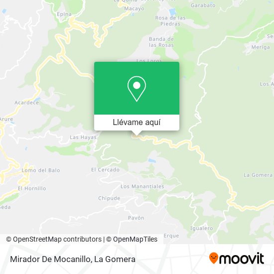 Mapa Mirador De Mocanillo