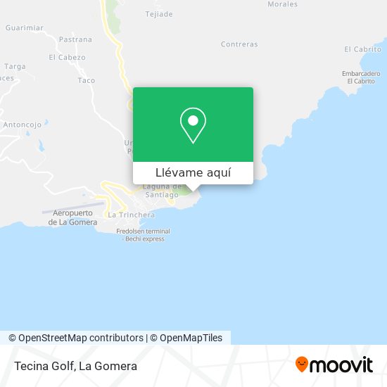 Mapa Tecina Golf