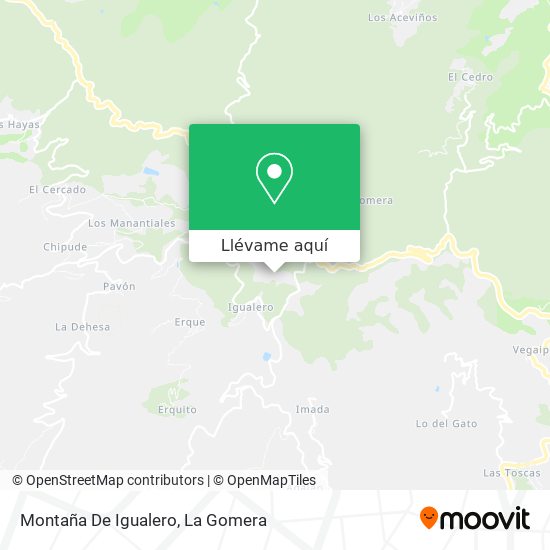 Mapa Montaña De Igualero