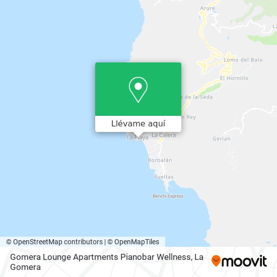 Mapa Gomera Lounge Apartments Pianobar Wellness