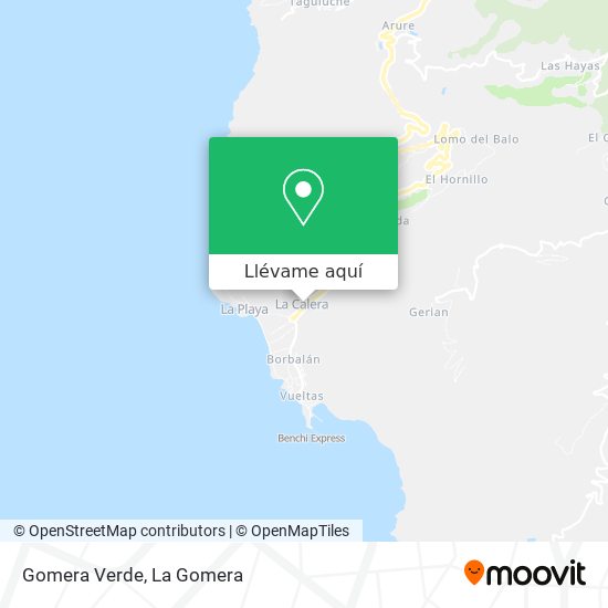 Mapa Gomera Verde