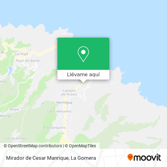 Mapa Mirador de Cesar Manrique