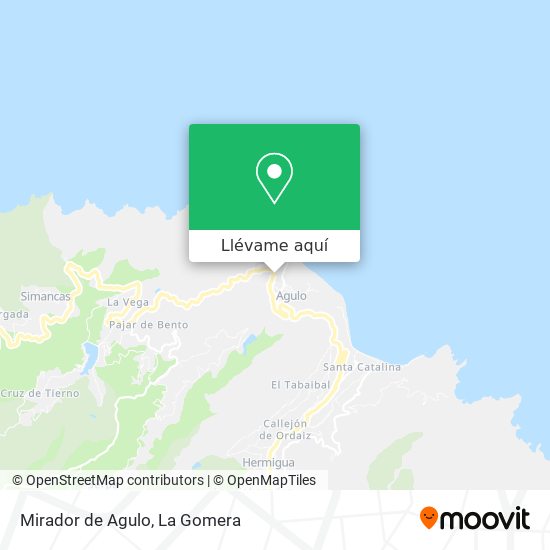Mapa Mirador de Agulo