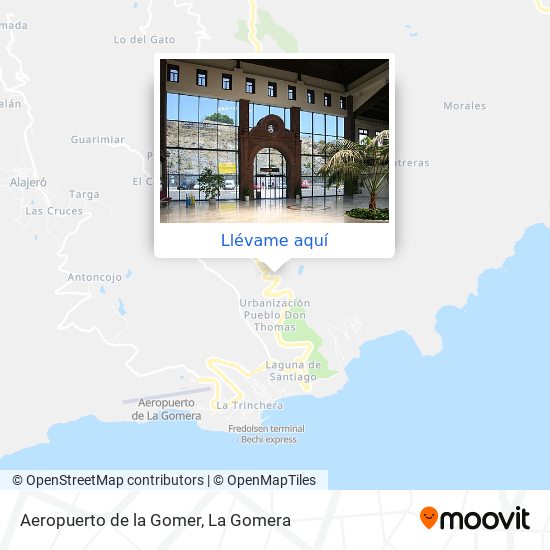 Mapa Aeropuerto de la Gomer