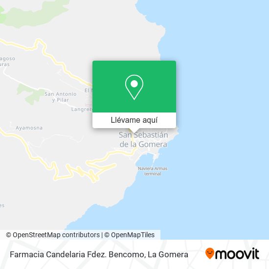 Mapa Farmacia Candelaria Fdez. Bencomo